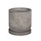 Kingston Living Line Pattern Planter with Saucer - 5.5" - Gray and White